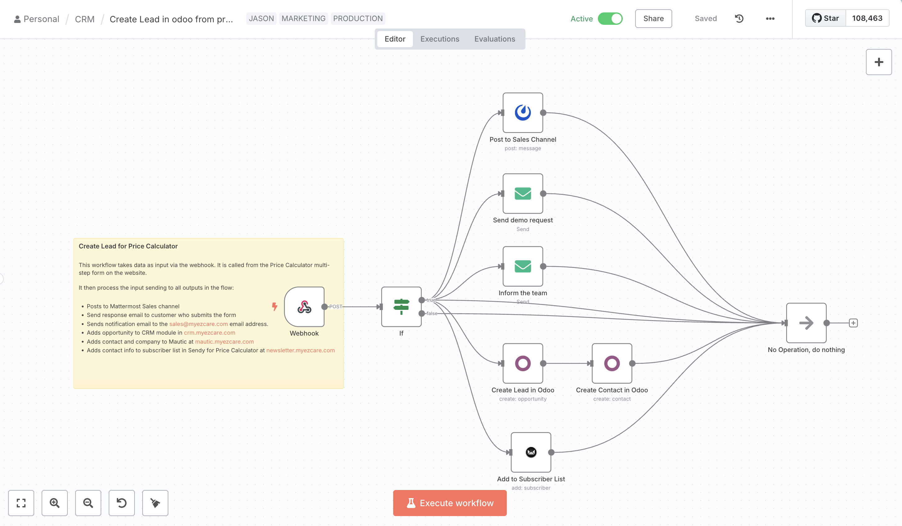 CRM Lead Processing Workflow
